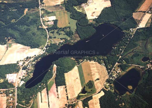 Prairie River Lake in St Joseph County, Michigan